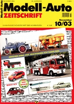 Modell-Auto Zeitschrift Heft Nr. 10/2003