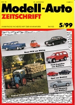 Modell-Auto Zeitschrift Heft Nr. 5/1999