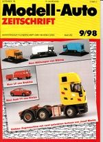 Modell-Auto Zeitschrift Heft Nr. 9/1998